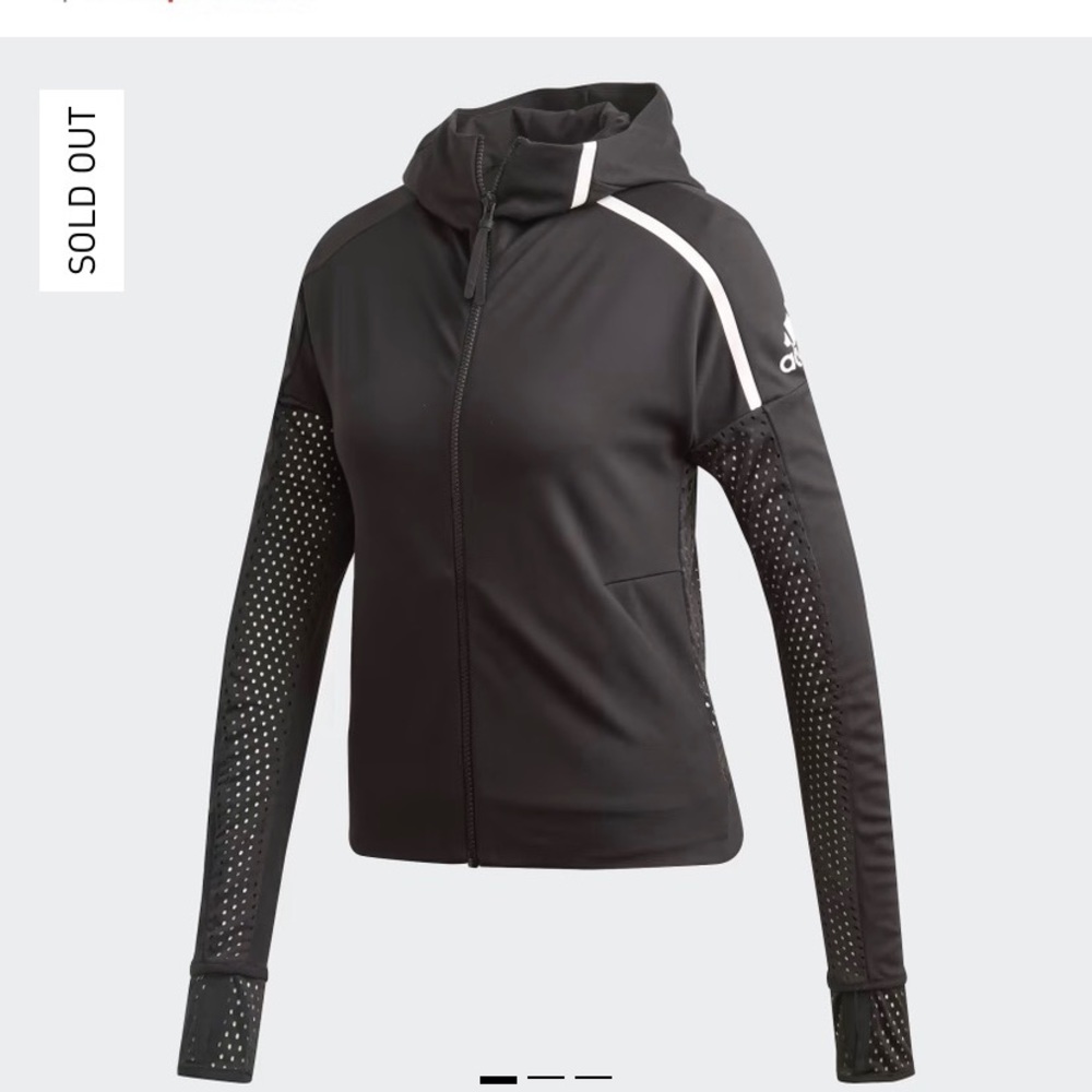 ADIDAS Z.N.E. FAST-RELEASE MESH ZIP-UP HOODIE black sold out
